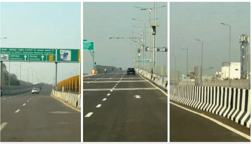 दिल्ली-देहरादून एक्सप्रेसवे पर लगा सामान हो गया चोरी, उद्घाटन से पहले ही डिवाइडर बैरियर गायब, Video
